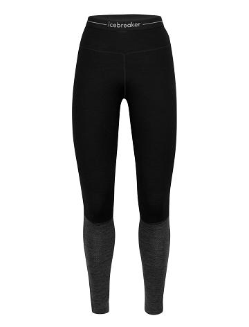 Base Layers Icebreaker Merino 260 ZoneKnit™ Leggings Femme Noir | FR 1892JPQJ